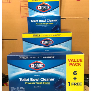 {พร้อมส่ง} Clorox ก้อนฟ้าทำความสะอาดชักโครกสีฟ้าสูตรแถบเหลือง 💢CLOROX Toliex Blowl Cleaner