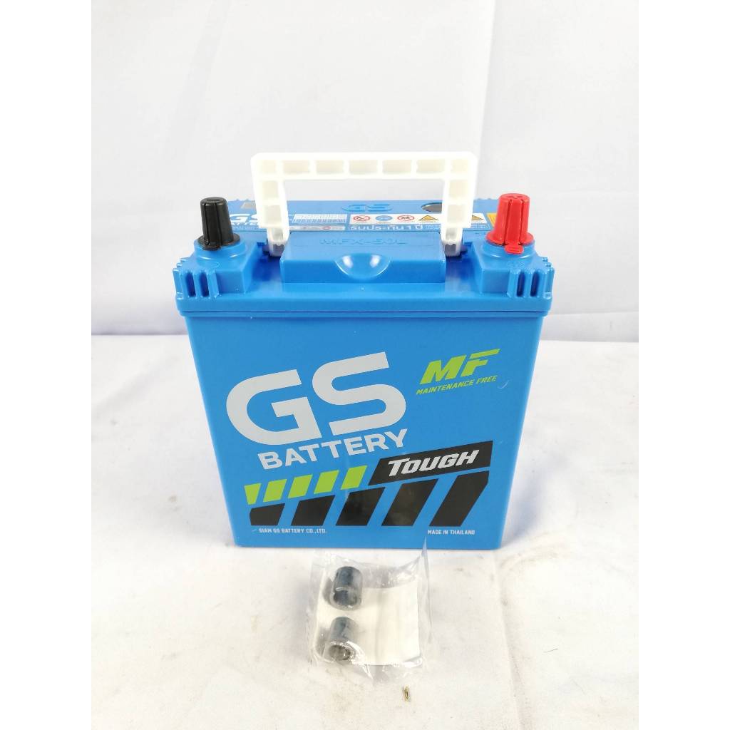 แบตเตอรี่แห้ง GS Battery รุ่น MFX-50L -​44B19L/12V40Ah ใช้สำหรับสตาร์ทเครื่องยนต์และให้แสงสว่าง (ของ