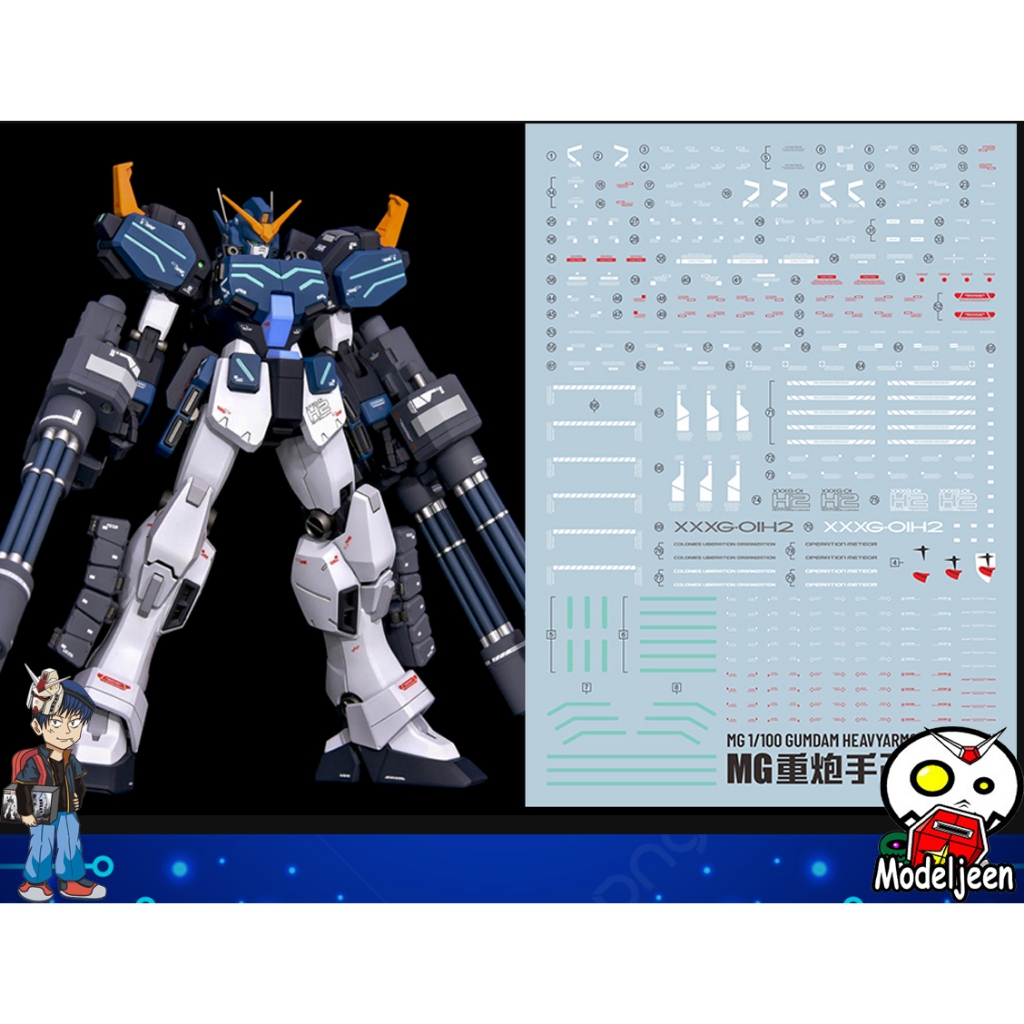 116 Water Decal MG 1/100 Gundam Heavy Arms Custom ยี่ห่อ S.I.M.P. Model Decal