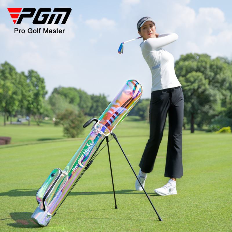 กระเป๋ากอล์ฟผู้หญิง PGM (QIAB026) วัสดุ TPU กันน้ำ มีขาตั้ง มี 5 สีให้เลือก Golf Bag For Lady มีขาให
