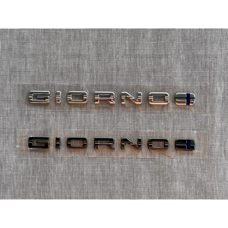 โลโก้ GIORNO+ (สีเงิน,สีดำ) ของแท้พร้อมส่งเบิกตรงจากศูนย์ สินค้าพร้อมส่ง