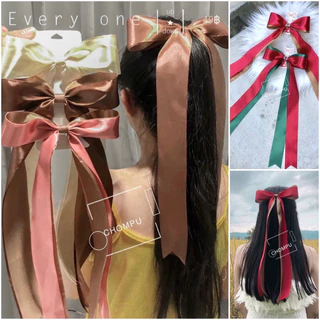โบว์ติดผม โบว์หางยาวสวยพริ้ว มี 15 สี(พร้อมส่ง)