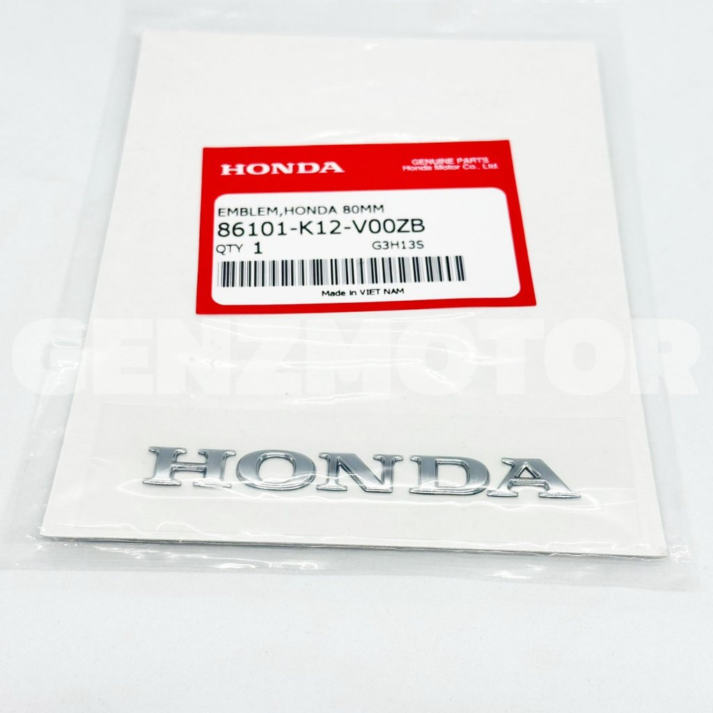 สติ๊กเกอร์ สติ๊กเกอร์โลโก้ HONDA ตัวนูน ขนาด 80mm ติดหน้ารถ รุ่น LEAD125  PCX160 แท้ศูนย์ 86101-K12-V00ZB⚡️พร้อมส่ง⚡️