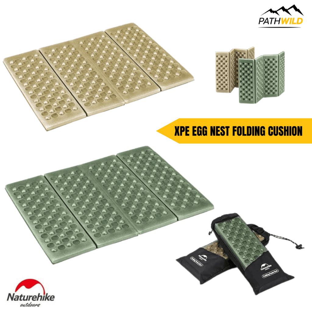 แผ่นรองนั่ง NATUREHIKE XPE EGG NEST FOLDING CUSHION รองรับน้ำหนักได้ดี พกพาง่าย น้ำหนักเบา เหมาะกับการเดินป่า แค้มปิ้ง เ