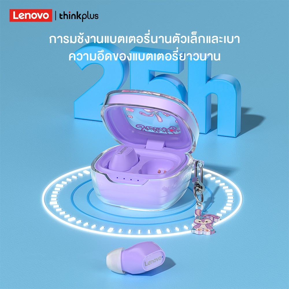 Lenovo XT62 TWS บลูทูธหูฟัง BT5.3จริงไร้สายหูฟังพร้อมไมโครโฟน ENC เสียงยกเลิกไฮไฟกีฬาหูฟังกันน้ำ