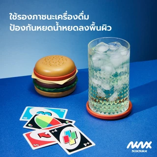 Niknax | The Burger Coaster ชุดรองแก้วเบอร์เกอร์ เซ็ท 6 ชิ้น ที่รองแก้วน้ำ