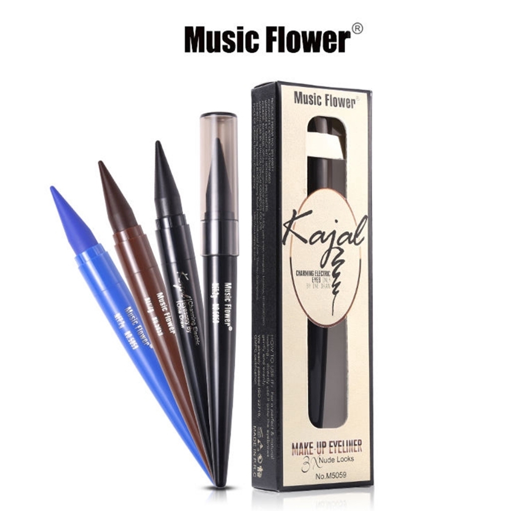 อายไลเนอร์ Music flower Kajal Eye Liner Gel ปากกาอายไลเนอร์ กันน้ำ กันเหงื่อ มี 3 สี
