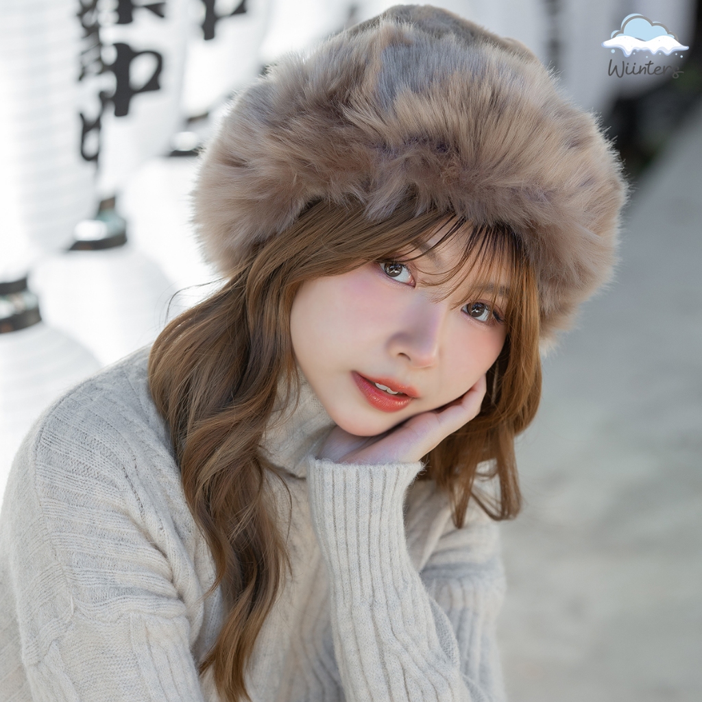 [ Bringbring Winter Hat ] 6 สี I หมวกขนเฟอร์ หมวกเบเร่ต์ กันหนาว