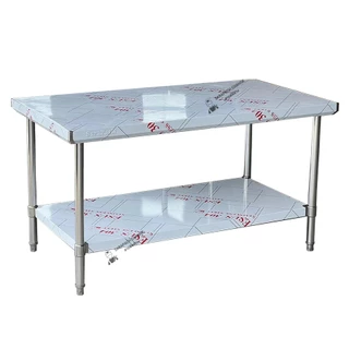 โต๊ะสแตนเลส 150x80x80cm เกรด304/201 Stainless Steel Table // TB150-80-ST263