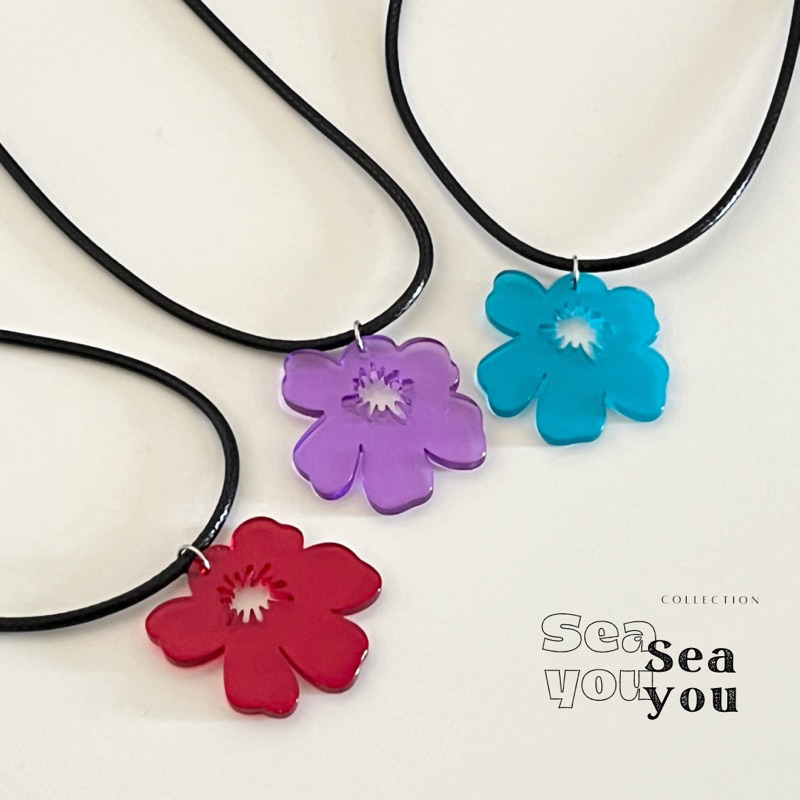 [พร้อมส่ง❣️]สร้อยคอ จี้Wendy Flowers 🌺