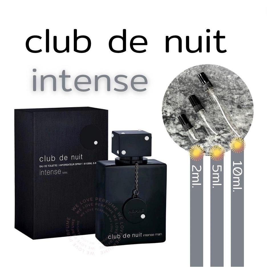 น้ำหอมแท้แบ่งขาย Armaf Club De Nuit Intense Man EDT ( Dupe Creed Aventus ) 2 , 5 ,10 ML.