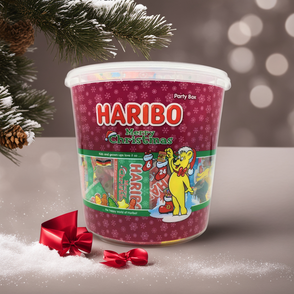 Haribo Mini Merry Christmas : เยลลี่หมีผลไม้รวม 980g