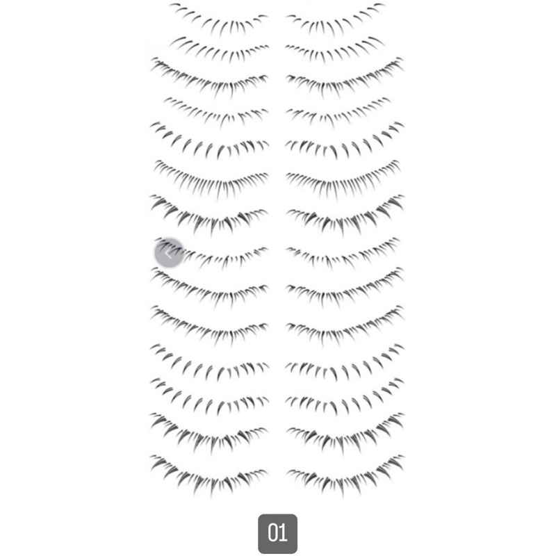 พร้อมส่ง สติ๊กเกอร์ติดขนตาล่าง แทททูติดขนตาล่าง