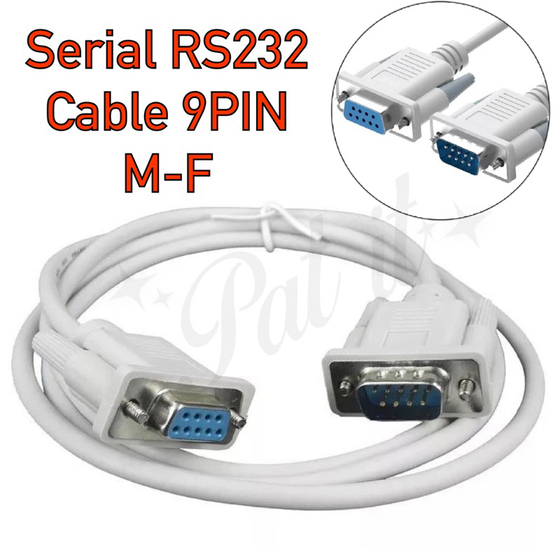 สาย Serial RS232 Cable 9-Pin DB9 M-M, F-F, M-F 1.5m/3m/5m/10m