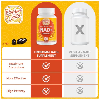 ✅LIPOSOMAL NAD➕ 2000 MG🌸ชะลอวัย ลดความเสื่อม⚡️ซ่อมแซม DNA⚡️เพิ่มพลังงานเซลล์⚡️ต้านอนุมูลอิสระ🌸‼️ 60 ซอฟ์ทเจล ‼️
