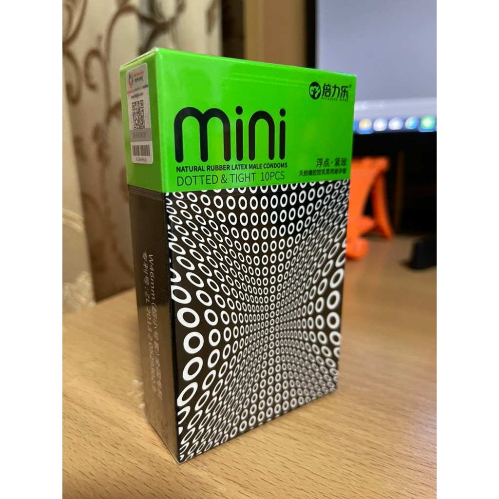 ถุงยางอนามัย MINI ผิวไม่เรียบ Size 46มม. (10ชิ้น/1กล่อง) จำนวน 1กล่อง