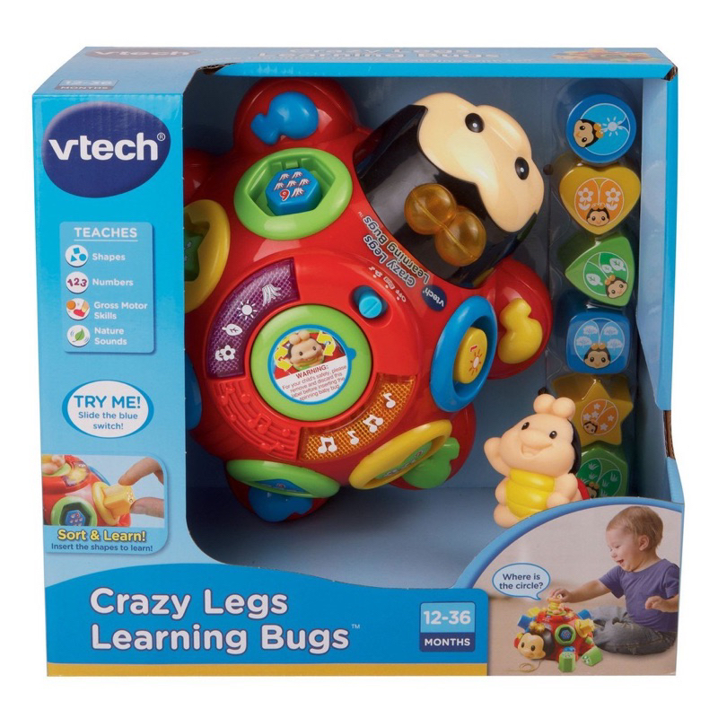 Vtech ของเล่นเสริมพัฒนาการ Crazy Legs Learning Bugs มือ✌️
