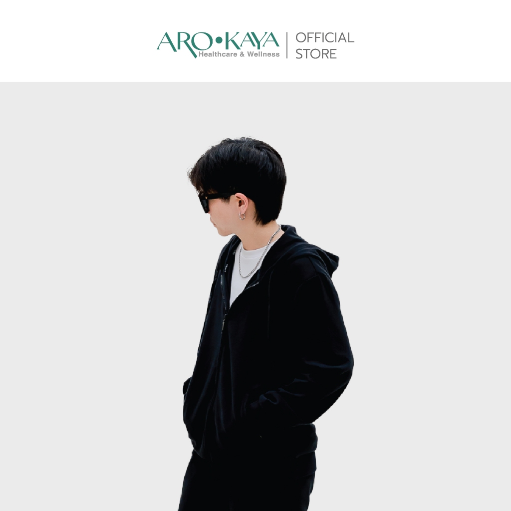 Arokaya Collagen Classic Hoodie เสื้อฮู้ดคอลลาเจน รุ่น AC3802 ราคา ถูกที่สุด ดีลบีเคเค แกลเลอรีภาพที่ 9