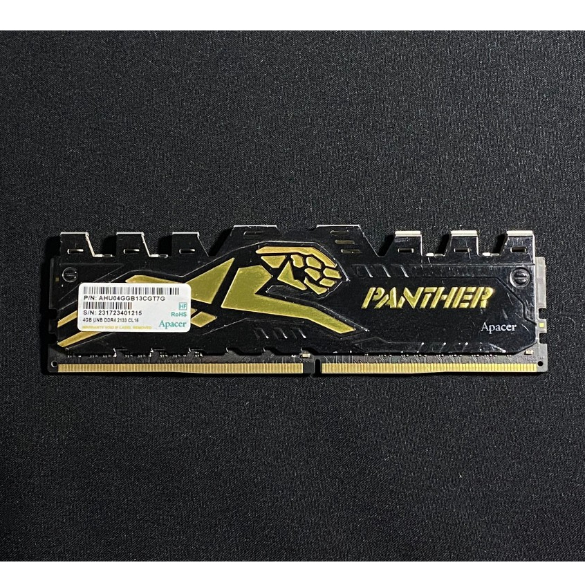RAM APACER PANTHER DDR4 4GB 4*1 BUS2133 และ BUS2400 ( แรม ) สินค้ามือสอง มีประกันตลอดการใช้งาน MAXCOM