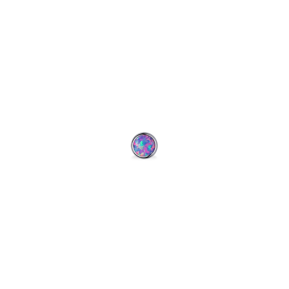 Piercingroom by Jay حلق أوبال بنفسجي Bezel للبشرة الحساسة — صورة 8