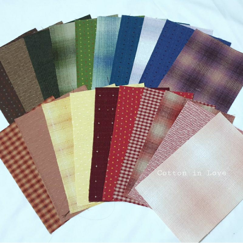 ผ้าทอชิ้นเล็ก 12×18ซม. สำหรับงานแอพลิเค่ งานต่อผ้า 20ชิ้น เพิ่มแบบใหม่แล้ว