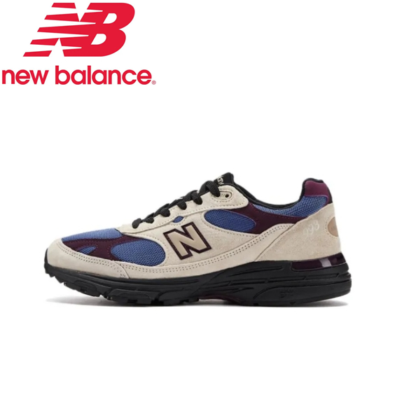 【ของแท้ 100%】New Balance NB 993 Running shoes gray blue