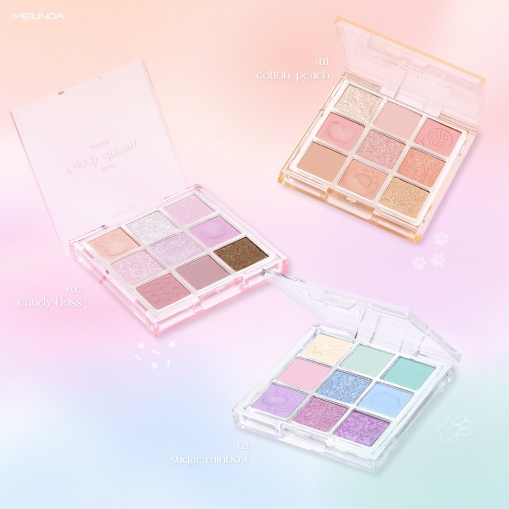 โอ้ว แม่ New ของใหม่ อายแชโดว์ พาเลทท์ ละมุน ติดทน MEILINDA your candy dream palette (MC3126)