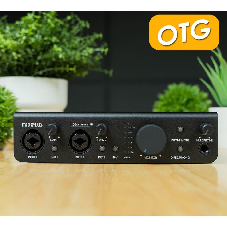 Midiplus Studio 2 Pro OTG *ของแท้รับประกัน 1ปี* USB-C Audio Interface ออดิโออินเตอร์เฟส, OTG ต่อกับ 