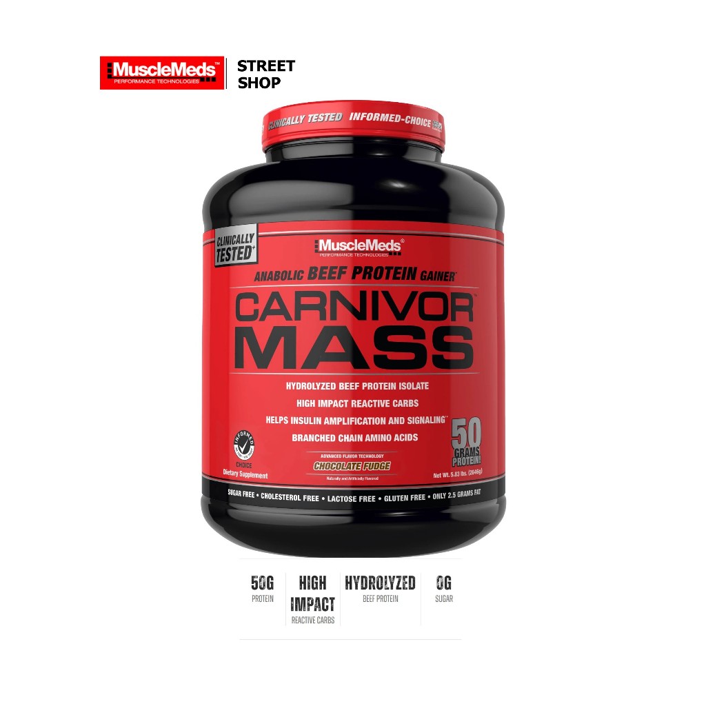 MuscleMeds - Carnivor Mass 100% Beef Protein Mass Gainer 14 Servings (6 lbs)