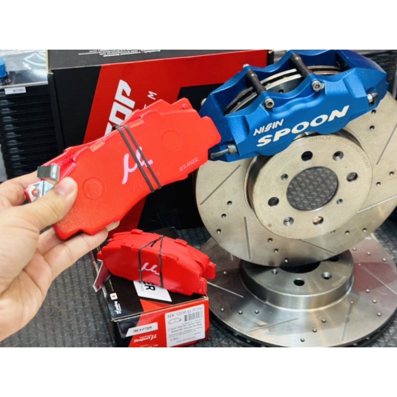 Nexzter ผ้าเบรค nexzter muspec สำหรับปั๊ม Brake Spoon Sports twin block caliper brake padของแท้  ผ้า