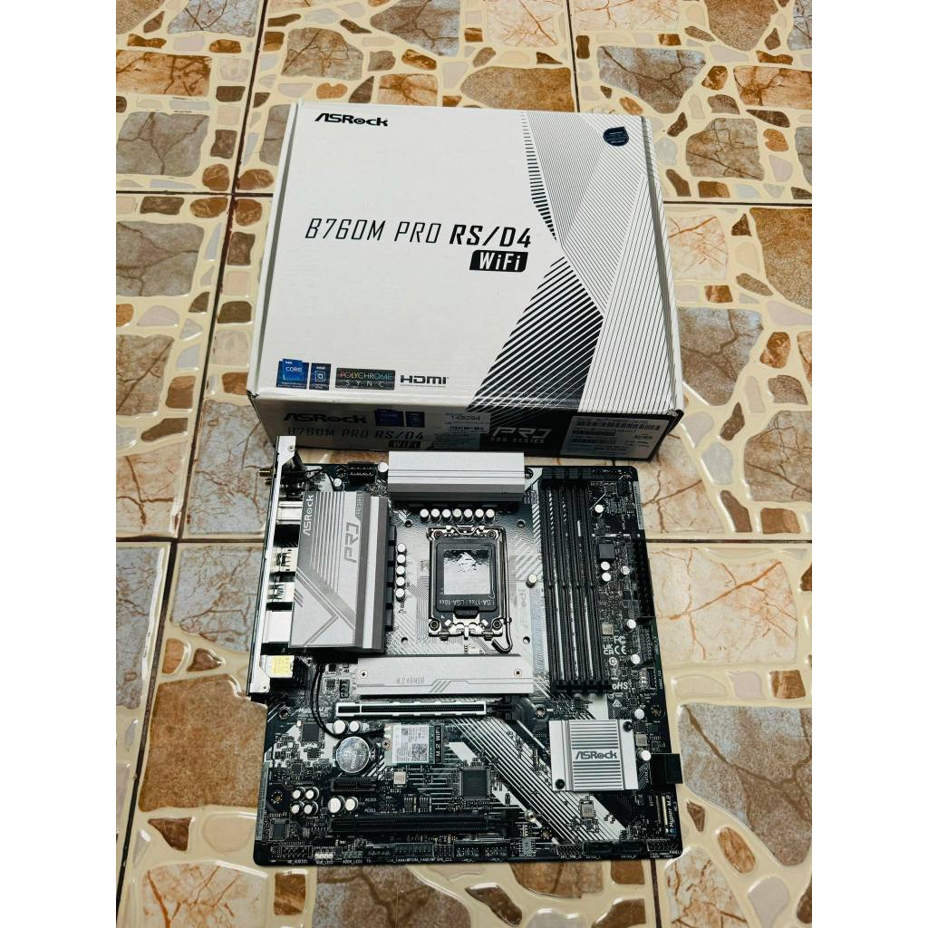 ขายเมนบอร์ดมือสอง ASROCK B760M PRO RS/D4 WIFI (DDR4) (SOCKET LGA 1700) (MICRO-ATX)