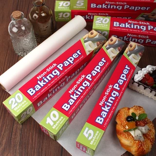 กระดาษไขรองอบกล่องแดง Baking Paper กว้าง 30cm ยาว 5เมตร, 10เมตร, 20เมตร