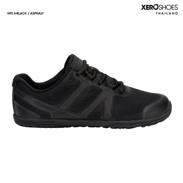 XERO SHOES Barefoot shoe รองเท้าผ้าใบรุ่น HFSII ผู้ชาย สี Black / Asphalt รองเท้าวิ่ง HSM-BKAP