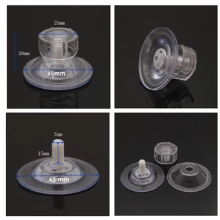 Sucker Cup Max Load capacity: 2 kg ยางติดกระจก แบบหมุนเกลียว ยางสูญญากาศติดกระจก ตัวดูดกระจก รับน้ำหนัก 1-2 กิโลกรัม