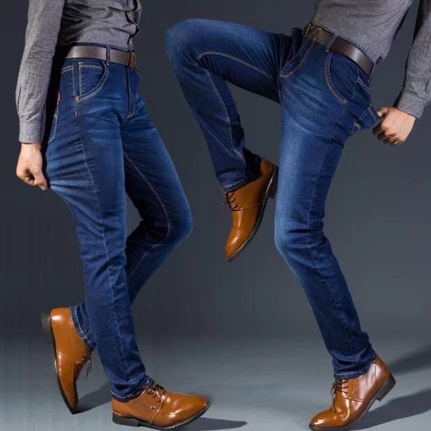 กางเกงยีนส์ผู้ชายทรงกระบอก ใส่สบายรุ่น-009 - รูปที่ 5