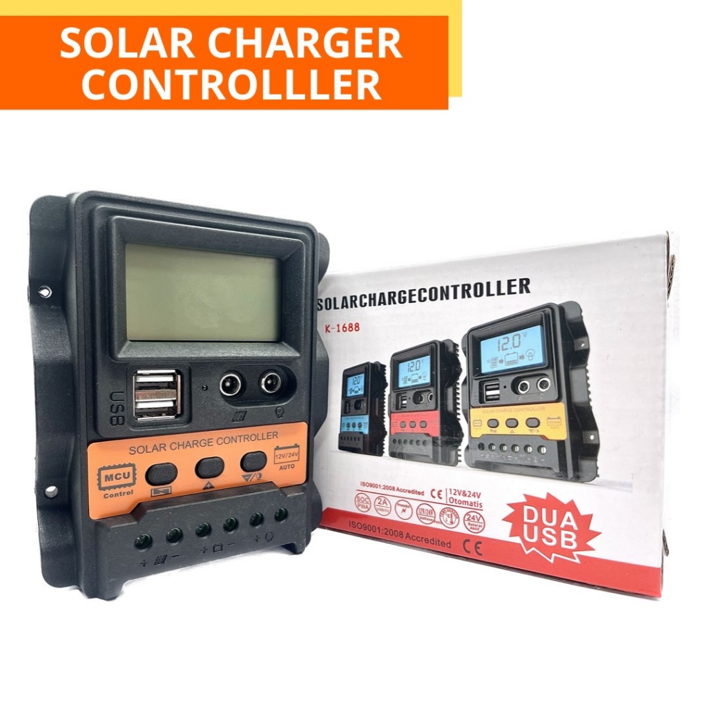 Solar Charger Controlllerตัวควบคุมพลังงานแสงอาทิตย์ แผงโซล่าเซลล์ จอแสดงผล LCD 12V/24V DC อินพุต10/20/30A