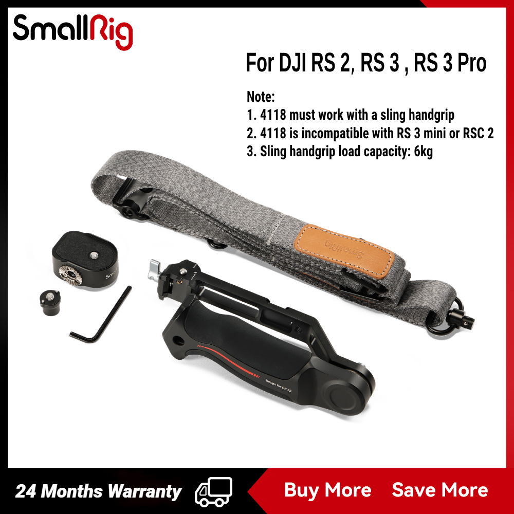 Smallrig Sling Handle Kit พร้อมสายสะพายไหล่ลดน้ําหนัก #4383 #4118 สําหรับ DJI RS 4/RS 4Pro, DJI RS 2 / RSC 2 / RS 3 / RS 3 Pro