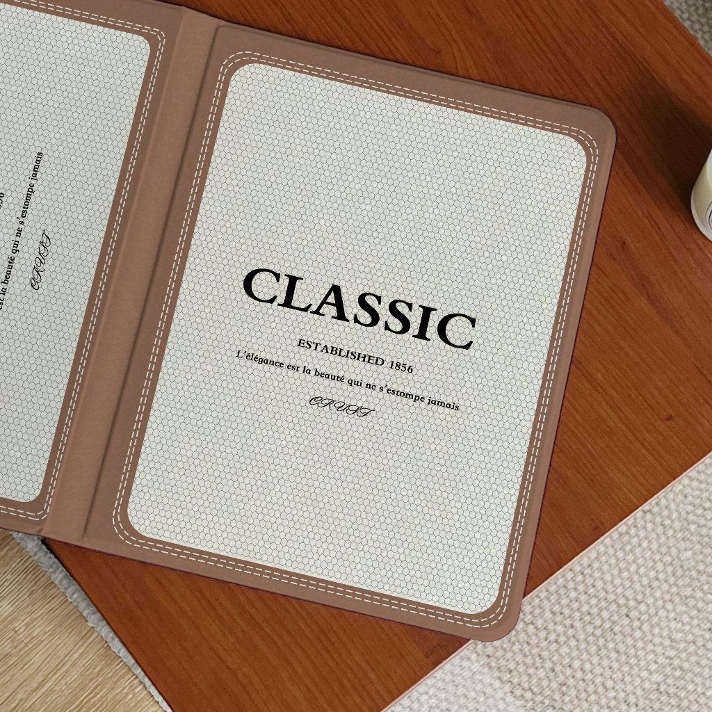 24 ชั่วโมง เคส ipad CLASSIC PRO11 2024 วัสดุพีซี Air5 Gen9 Air4 หรูหราเบา คช่องใส่ปากกาด้านขวา เคสป้องกัน Gen8 AIR6