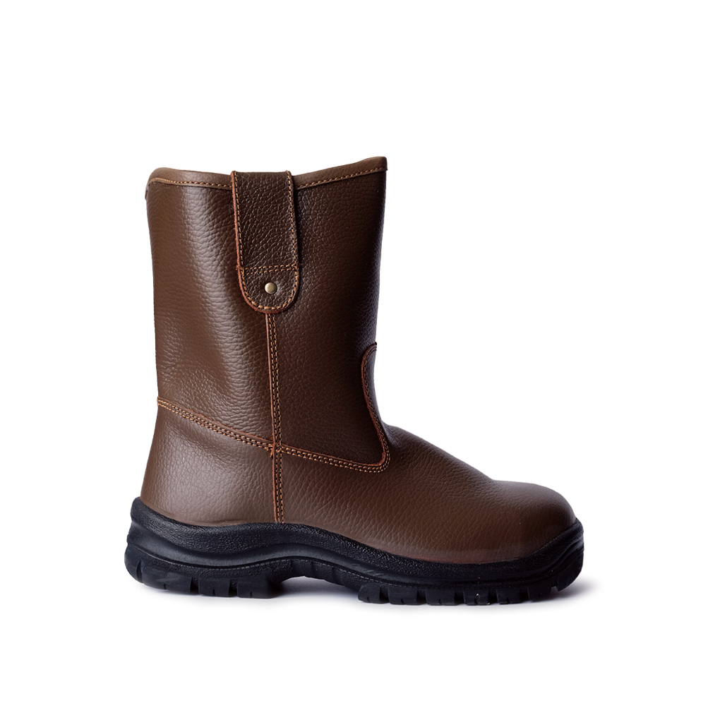 [เก็บโค้ด ลด 30%] KRUSHERS บู๊ทเซฟตี้ #Texas สีน้ำตาล หัวเหล็ก พื้น PU/TPU Safety Boots