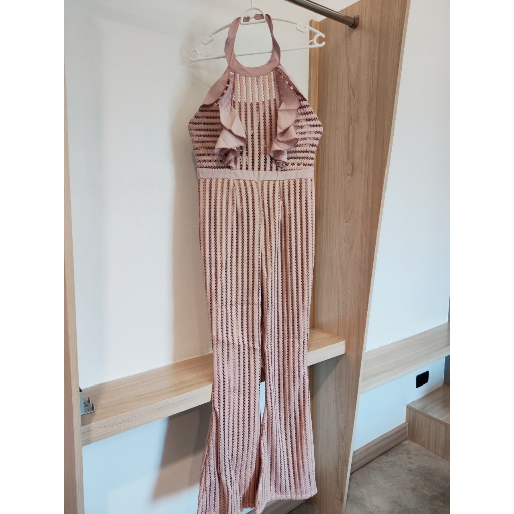 งานตัดร้าน jidapa style สินค้ามือสองงานป้าย#จั๊มขายาวโชว์หลัง