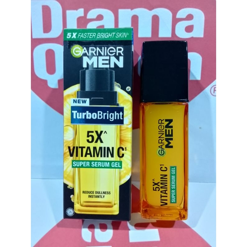 GARNIER MEN TURBO BRIGHT SUPER SERUM GEL 30 ml การ์นิเย่ เมน เทอร์โบ ไบรท์ ซูเปอร์ เซรั่ม เจล