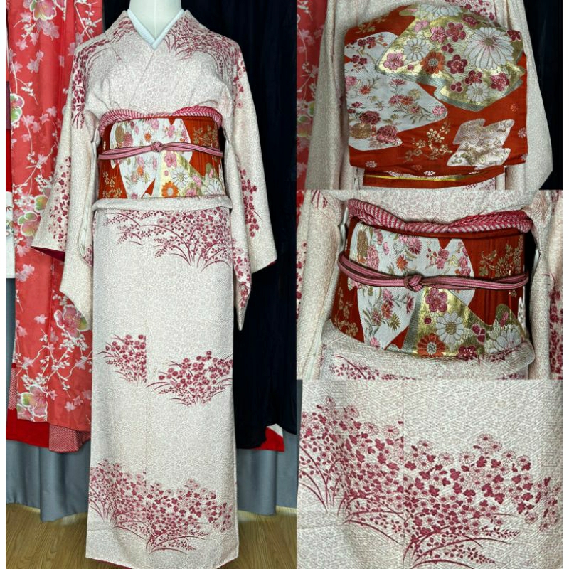 พร้อมส่ง Set Kimono กิโมโนมือสองของแท้ นำเข้าจากญี่ปุ่น