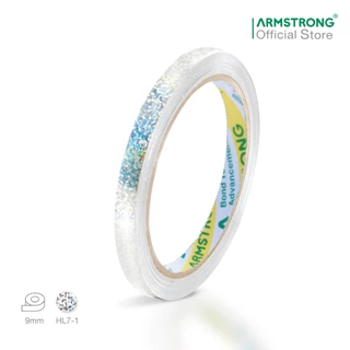 Armstrong เทปสติกเกอร์เลเซอร์ (สำหรับงานตกแต่ง) 8 สี 2 แบบ ลายตาราง, ลายทราย / Laser Sticker Tape