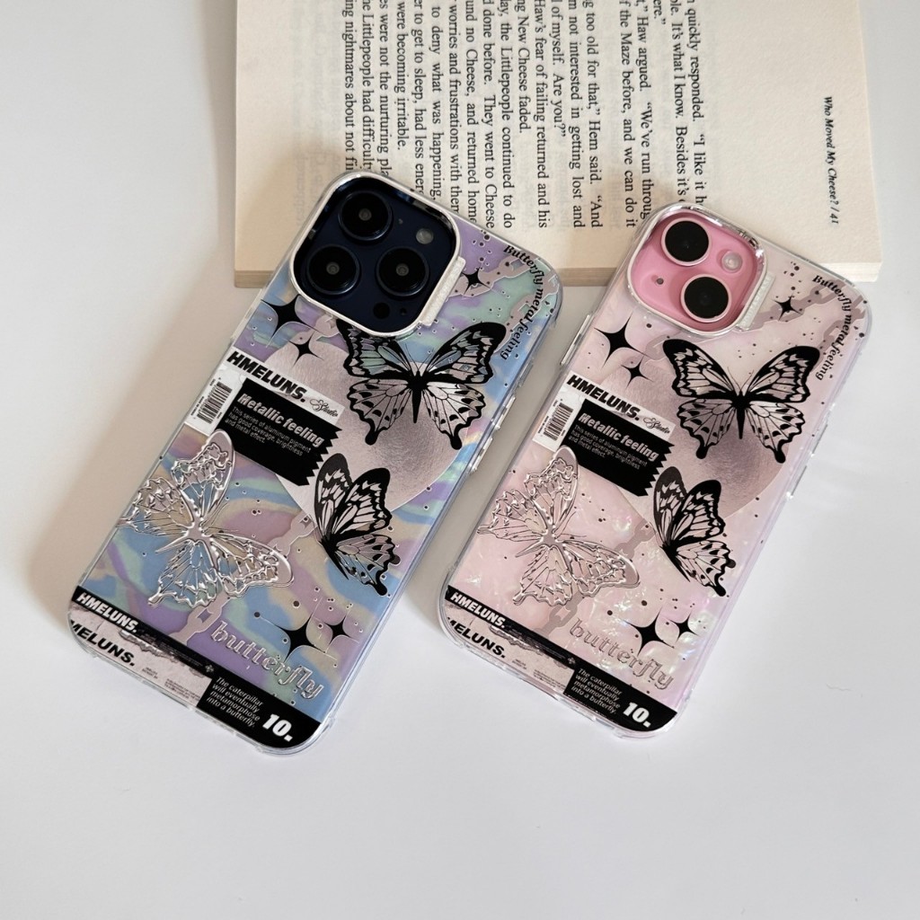 (มี15) พร้อมส่งในไทย เคสโทรศัพท์ ลาย ผีเสื้อหลังรุ่ง TPU-S1335