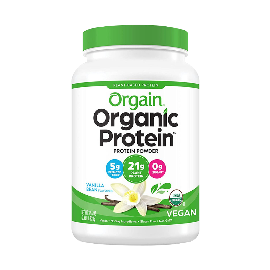 Orgain Organic Plant Based Protein Powder , Vanilla Bean, 21g of Protein , Vegan, Low Net Carbs (No.822)