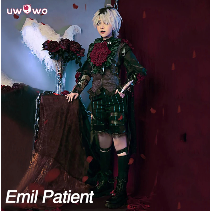 Uwowo Emile Cosplay Collab Series เกม Identity V Luminary Emile Cosplay เครื่องแต่งกายผู้ป่วย Luminary Halloween เครื่อง