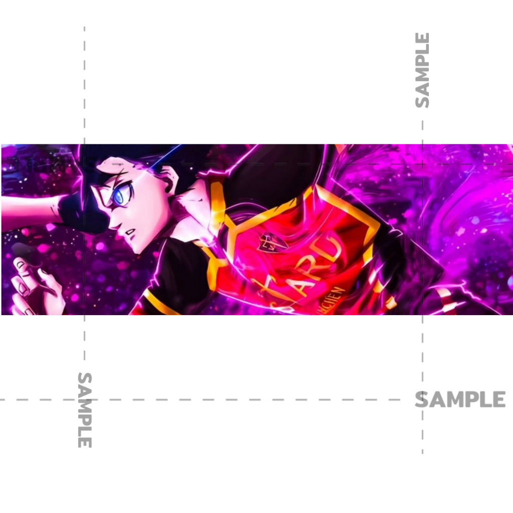 ํYoichi isagi สติกเกอร์ 2 แผ่น แนวยาว