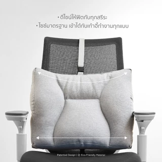 mr.big หมอนรองหลังรุ่น REBACKA