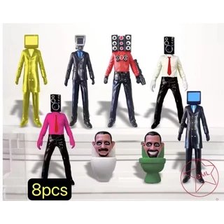โมเดลตุ๊กตาฟิกเกอร์ Skibidi Toilet Action Figure Speakerman TV Man Monitor Man ของเล่นสําหรับเด็ก เก็บสะสม6738