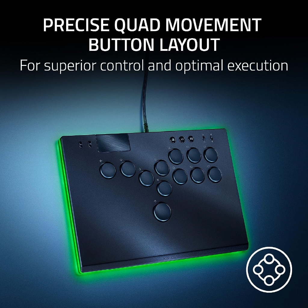Razer Kitsune All-Button Optical Arcade Controller for PS5™ and PC (ตัวควบคุมอาร์เคดออปติคอล) - รูปที่ 5